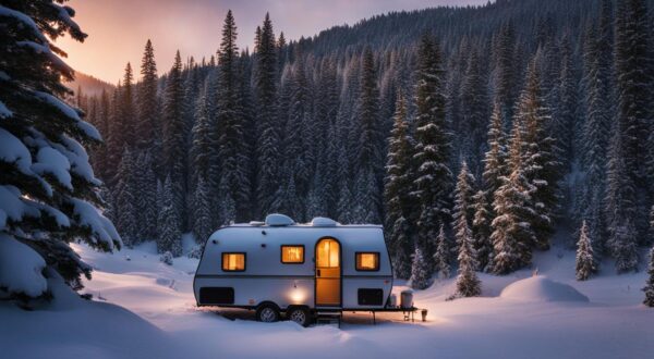 Camper in inverno